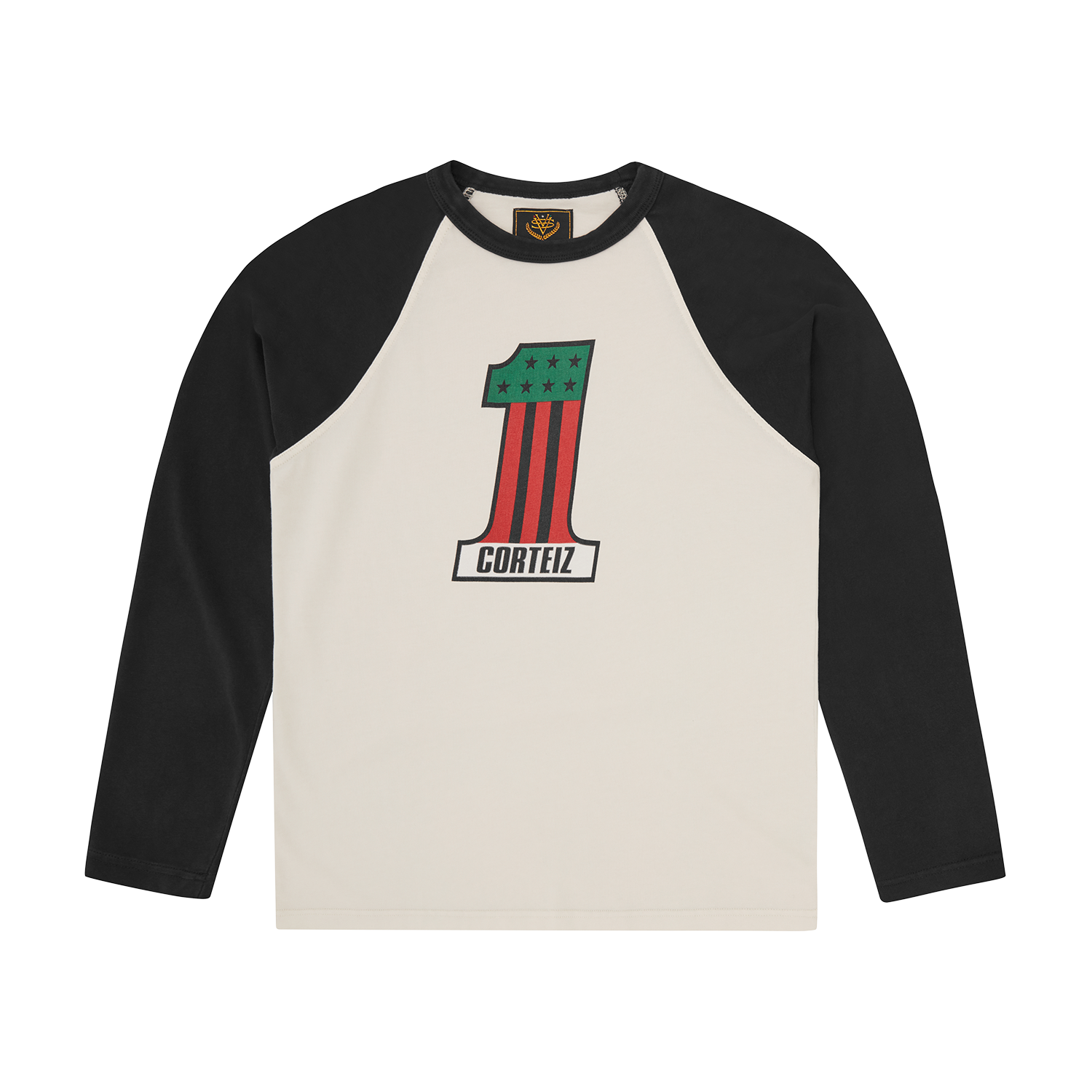 NUMBER 1 RAGLAN LS [BLACK]
