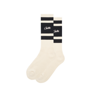 CREAM RETRO SOCKS [BLACK]