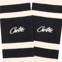 CREAM RETRO SOCKS [BLACK]