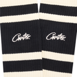 CREAM RETRO SOCKS [BLACK]