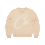 C STAR MOHAIR KNIT SWEATER [CREAM]