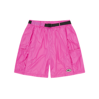 ALCATRAZ NYLON PATCH SHORTS [HOT PINK]