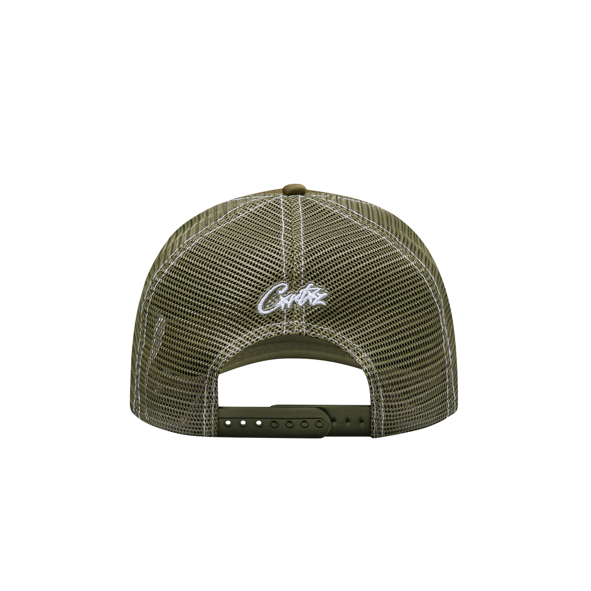 ISLAND OUTLINE TRUCKER HAT [OLIVE]
