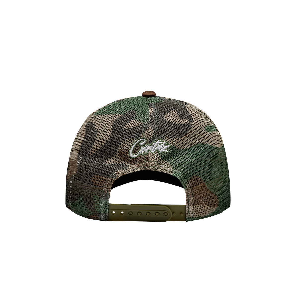 ISLAND PUFF PRINT TRUCKER HAT [WOODLAND CAMO]