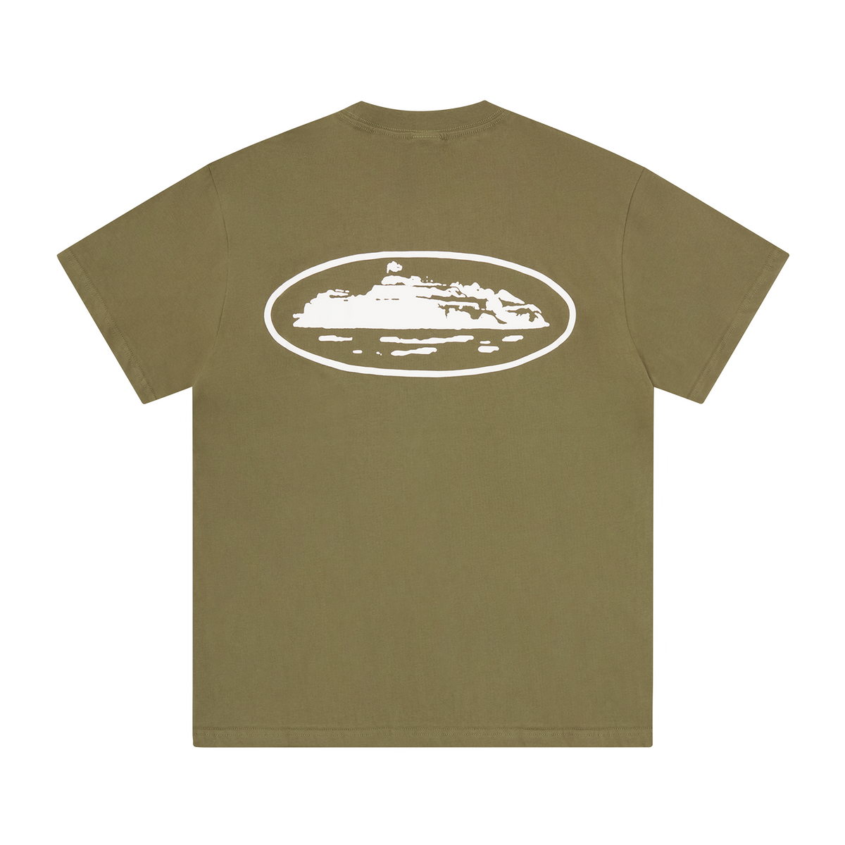 ISLAND PUFF PRINT TEE [OLIVE]