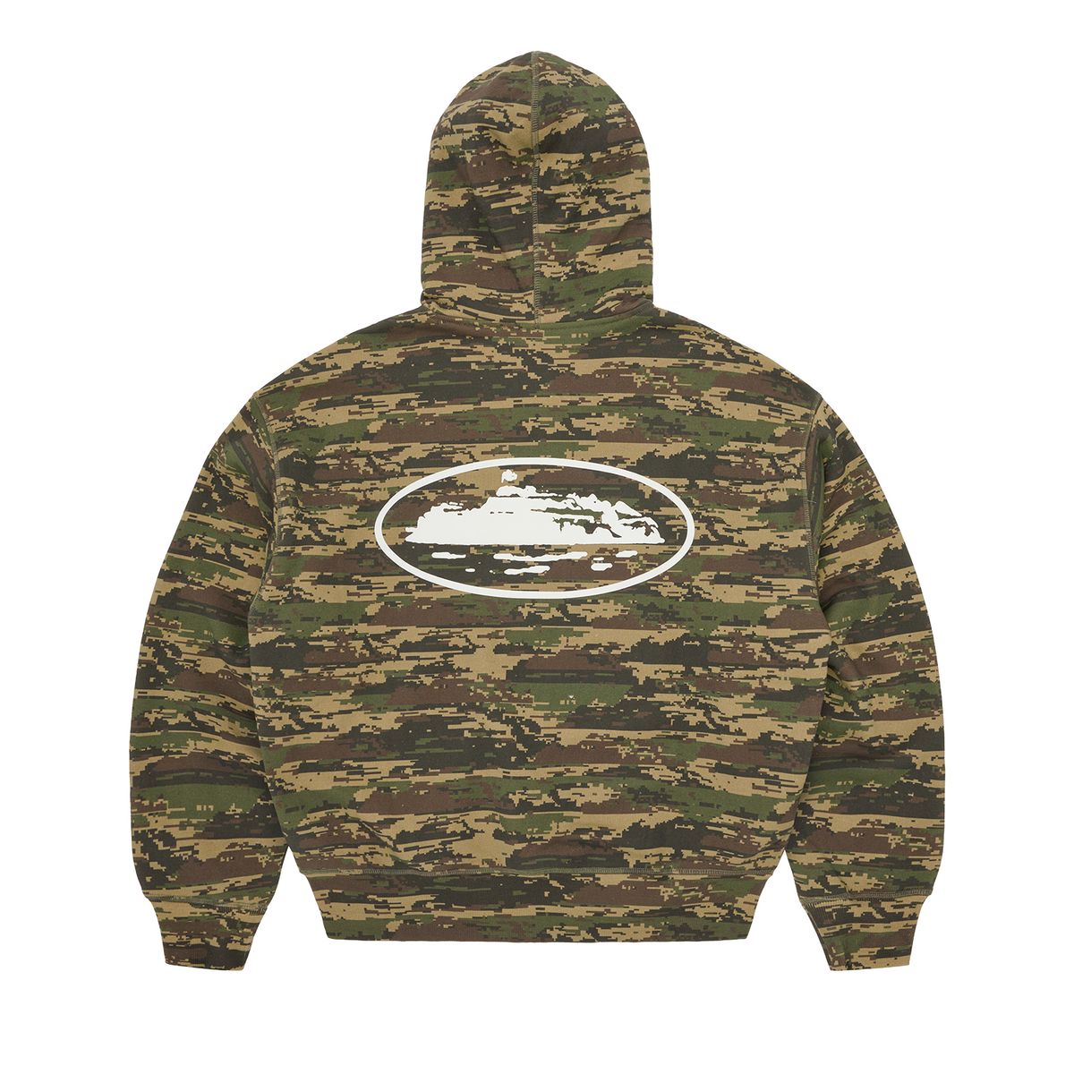 ISLAND PUFF PRINT ZIP HOODIE [DIGI CAMO]