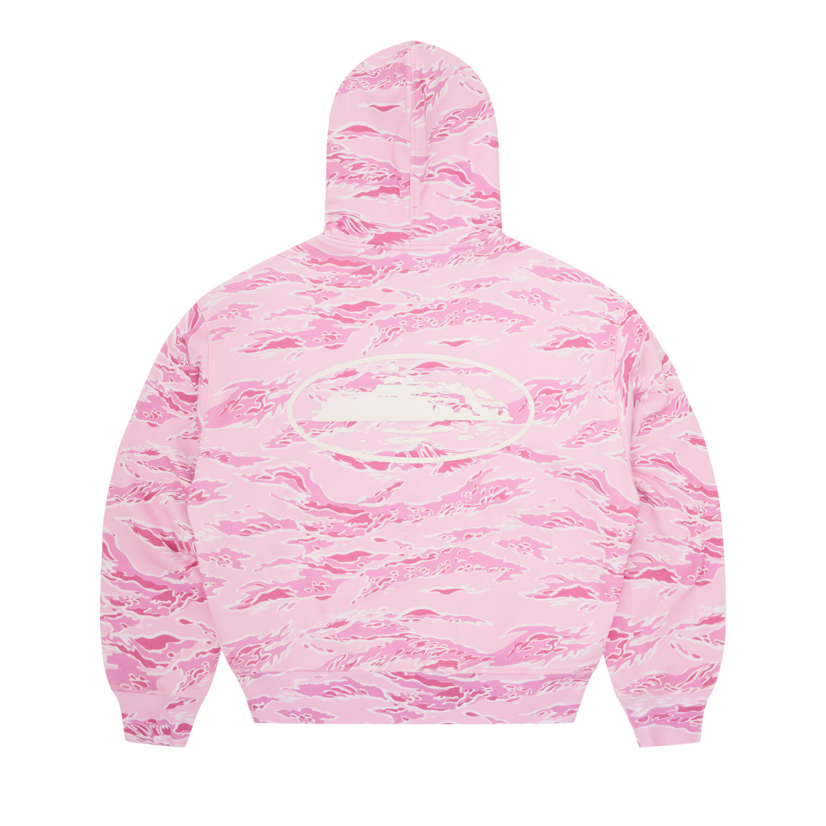 ISLAND PUFF PRINT ZIP HOODIE [PINK TIGER CAMO]