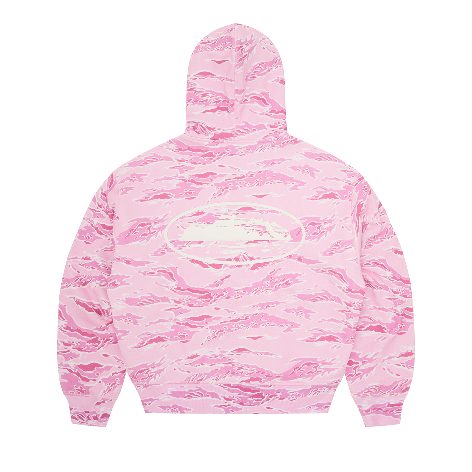 ISLAND PUFF PRINT ZIP HOODIE [PINK TIGER CAMO]