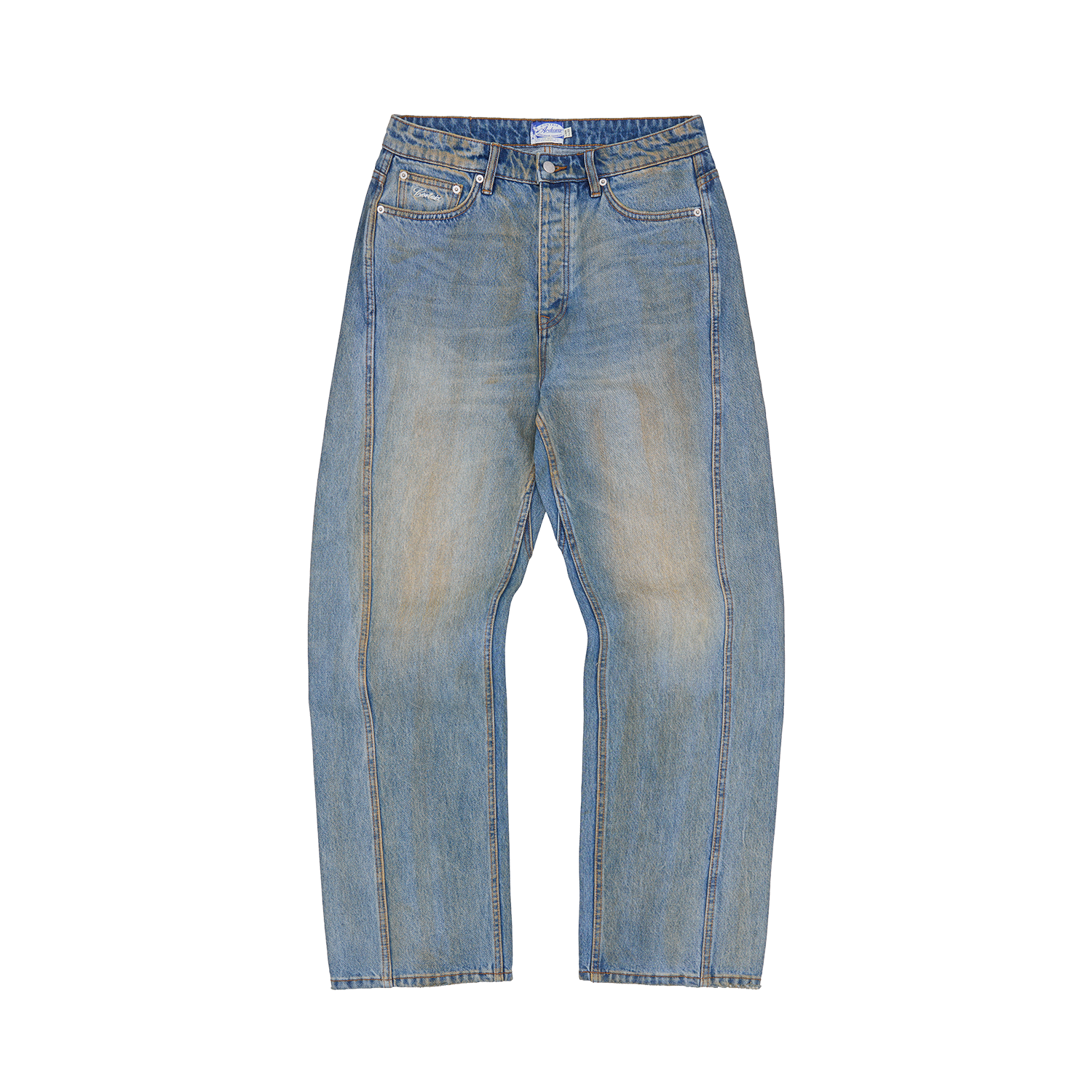 ARDWEAR PANEL BAGGY JEANS [WASHED INDIGO]