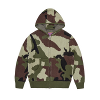 ALCATRAZ HEAVY KNIT ZIP HOODIE [CAMO]