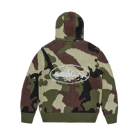 ALCATRAZ HEAVY KNIT ZIP HOODIE [CAMO]