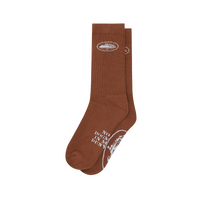 ALCATRAZ SOCKS [BROWN]