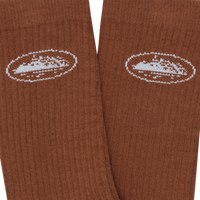 ALCATRAZ SOCKS [BROWN]