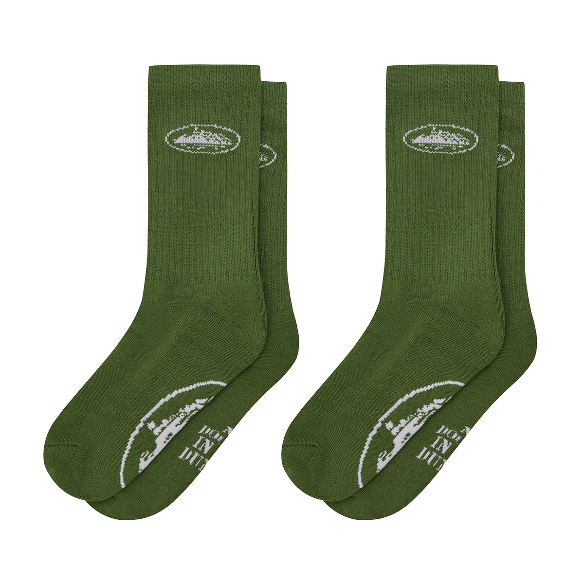GREEN ALCATRAZ SOCKS [2 PACK]
