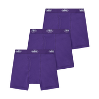 PURPLE ALCATRAZ BOXERS [3 PACK]