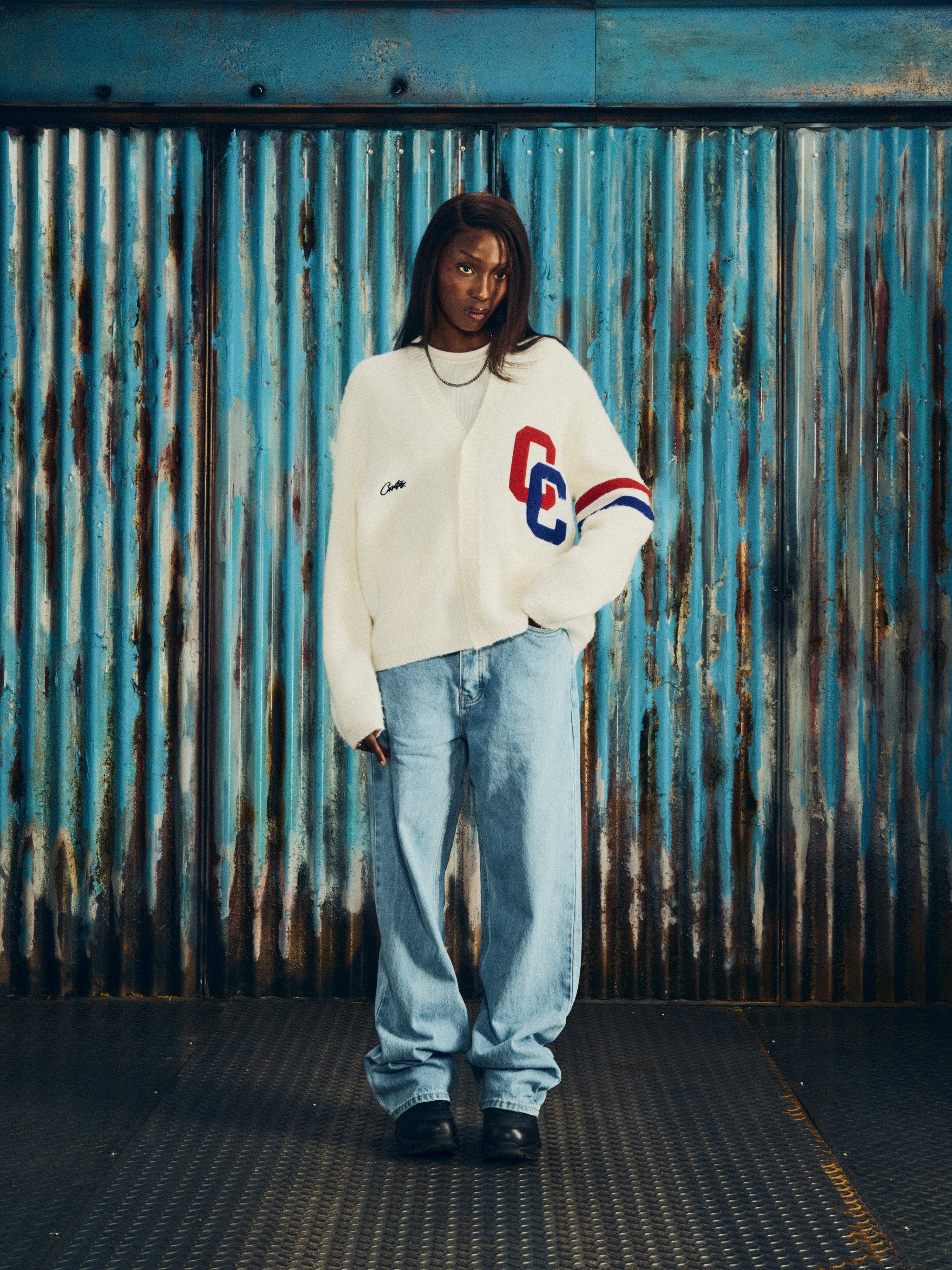 COLLEGE CARDIGAN [CREAM]