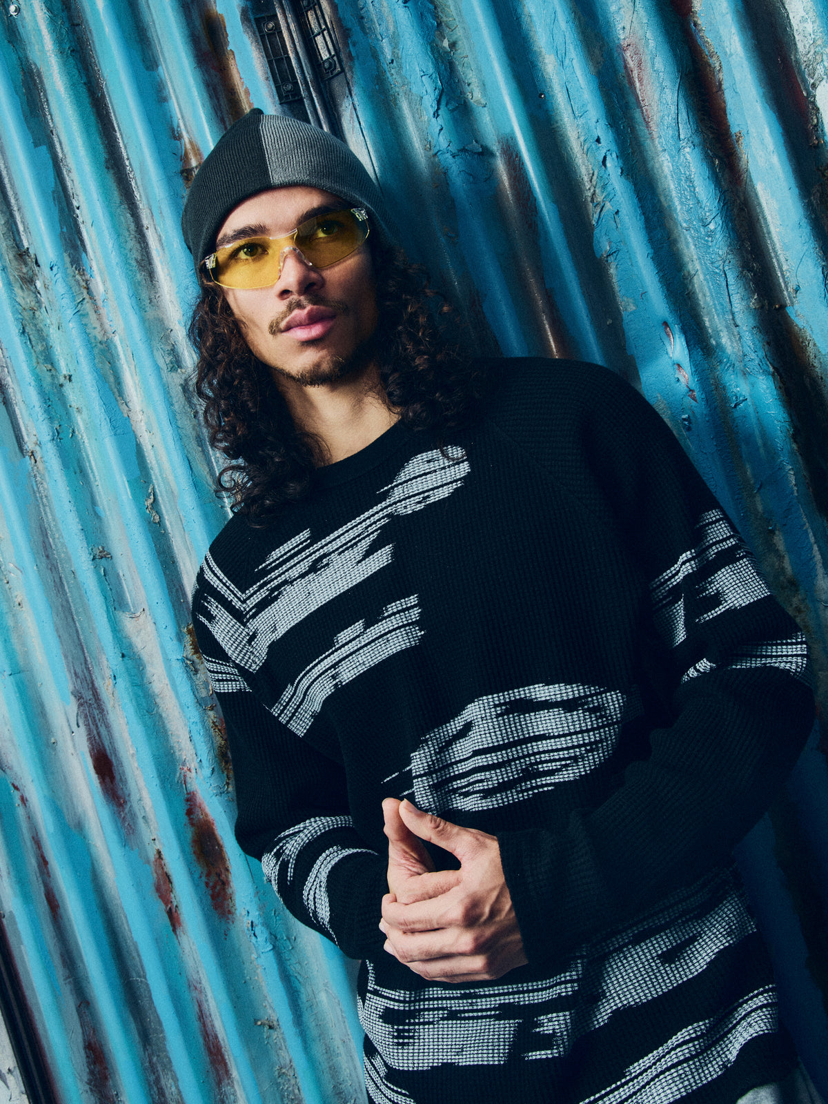 SPLIT BEANIE [BLACK]