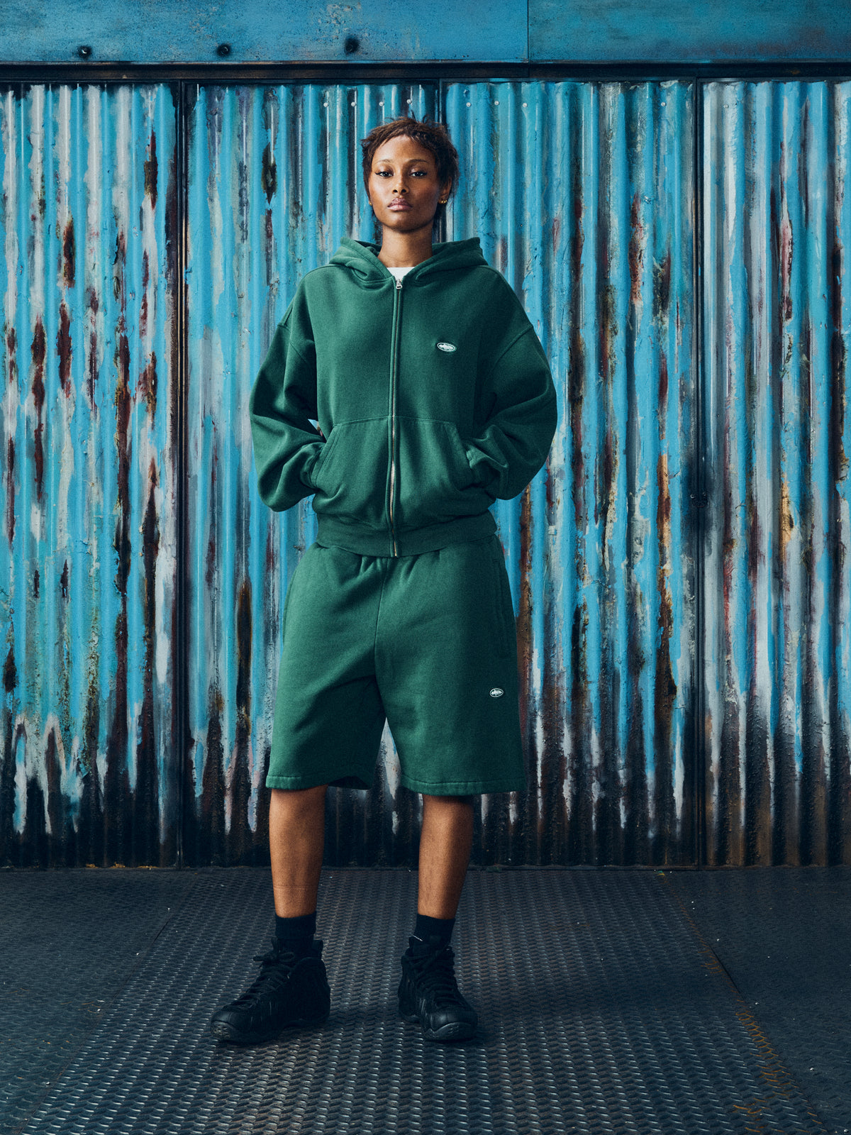 MINI ISLAND ZIP HOODIE [FOREST GREEN]