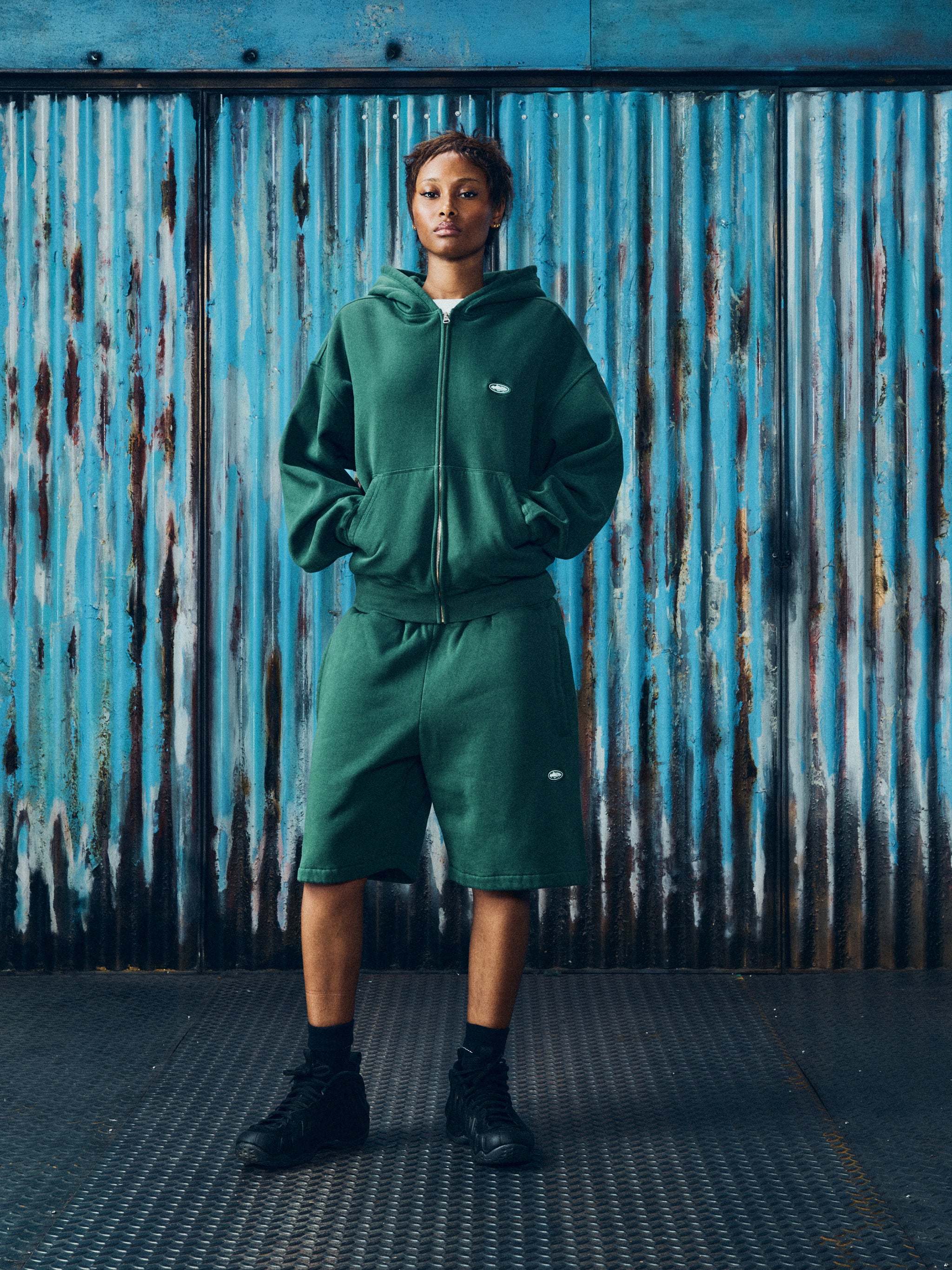 MINI ISLAND ZIP HOODIE [FOREST GREEN]