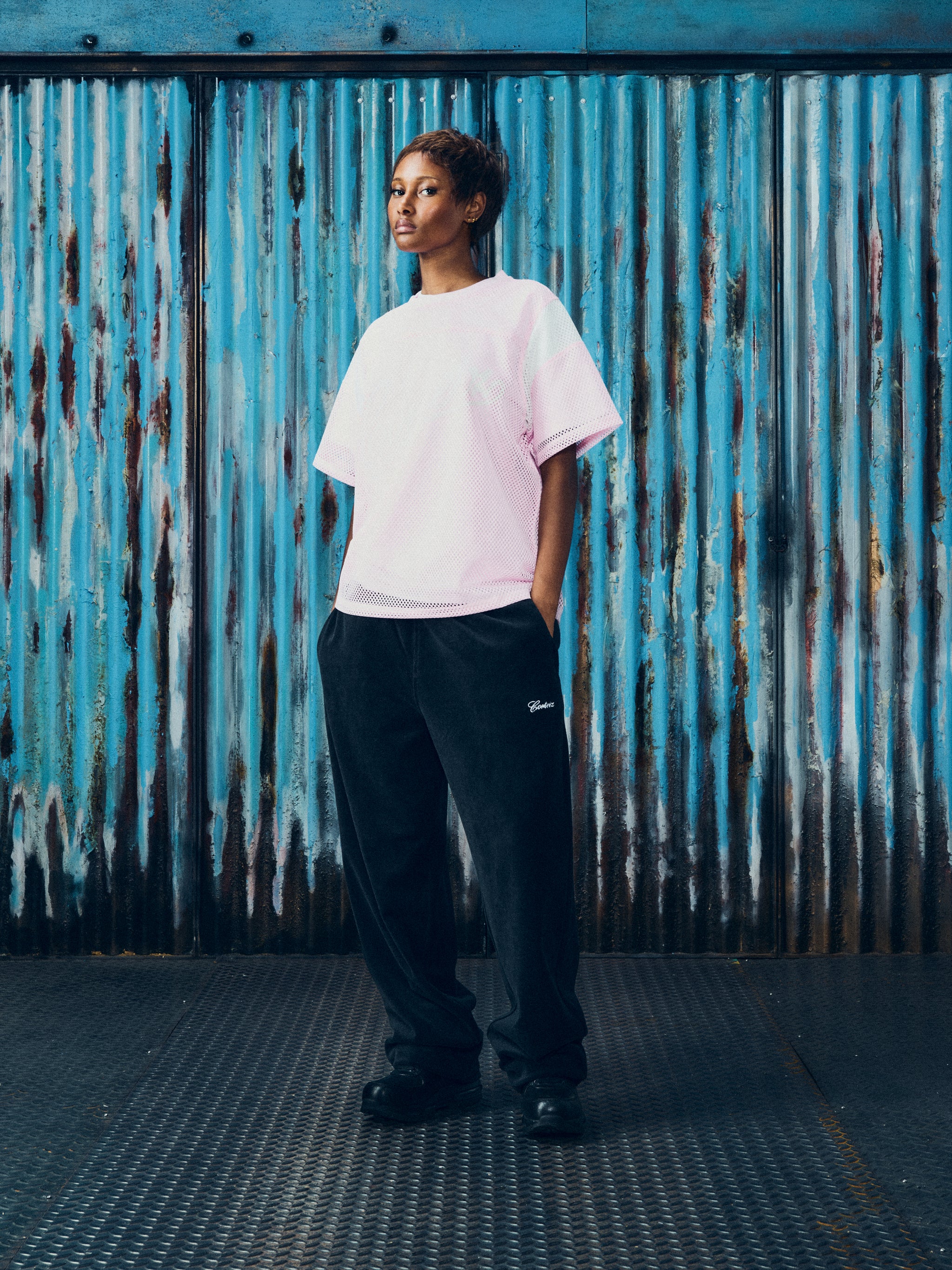 OPEN MESH PANEL JERSEY [PINK]