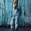 STITCH DOWN DENIM JACKET [FADED INDIGO]
