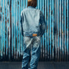 STITCH DOWN DENIM JACKET [FADED INDIGO]