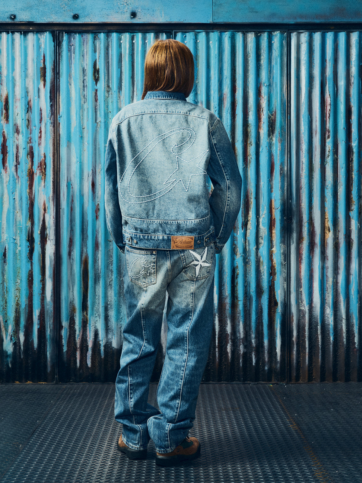 STITCH DOWN DENIM JACKET [FADED INDIGO]
