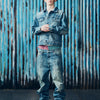 STITCH DOWN DENIM JACKET [FADED INDIGO]
