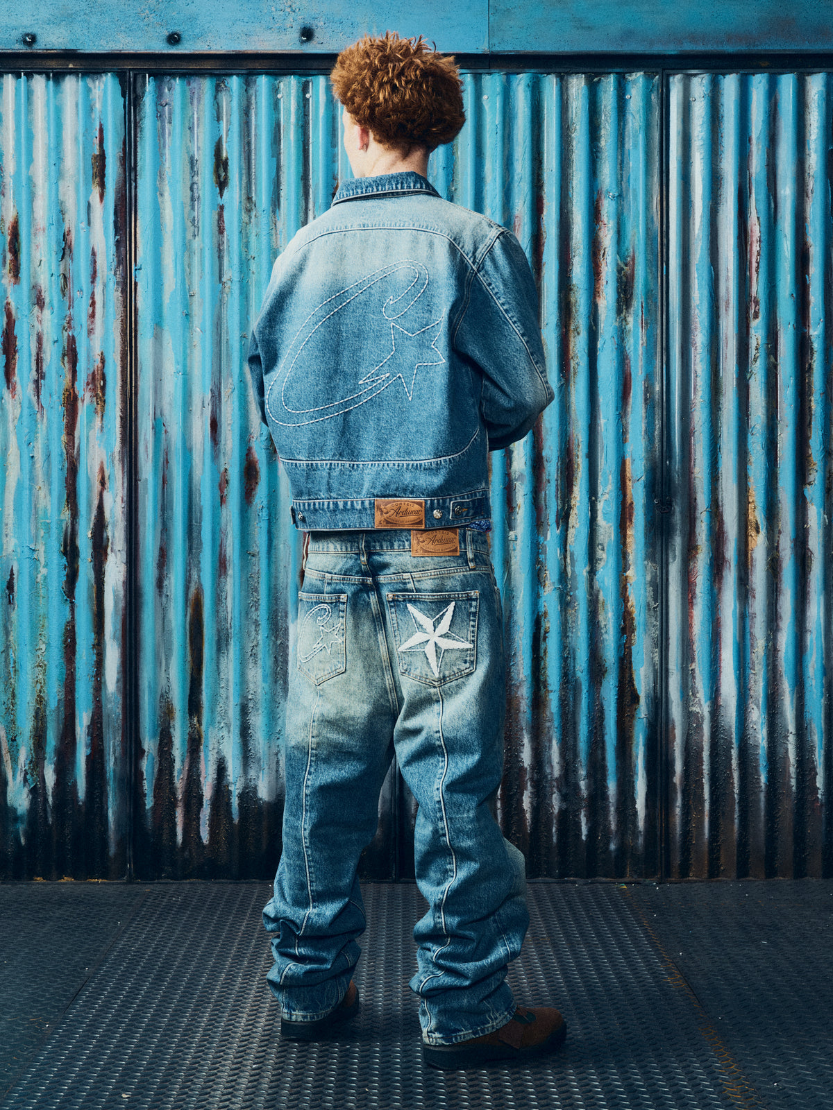 STITCH DOWN DENIM JACKET [FADED INDIGO]