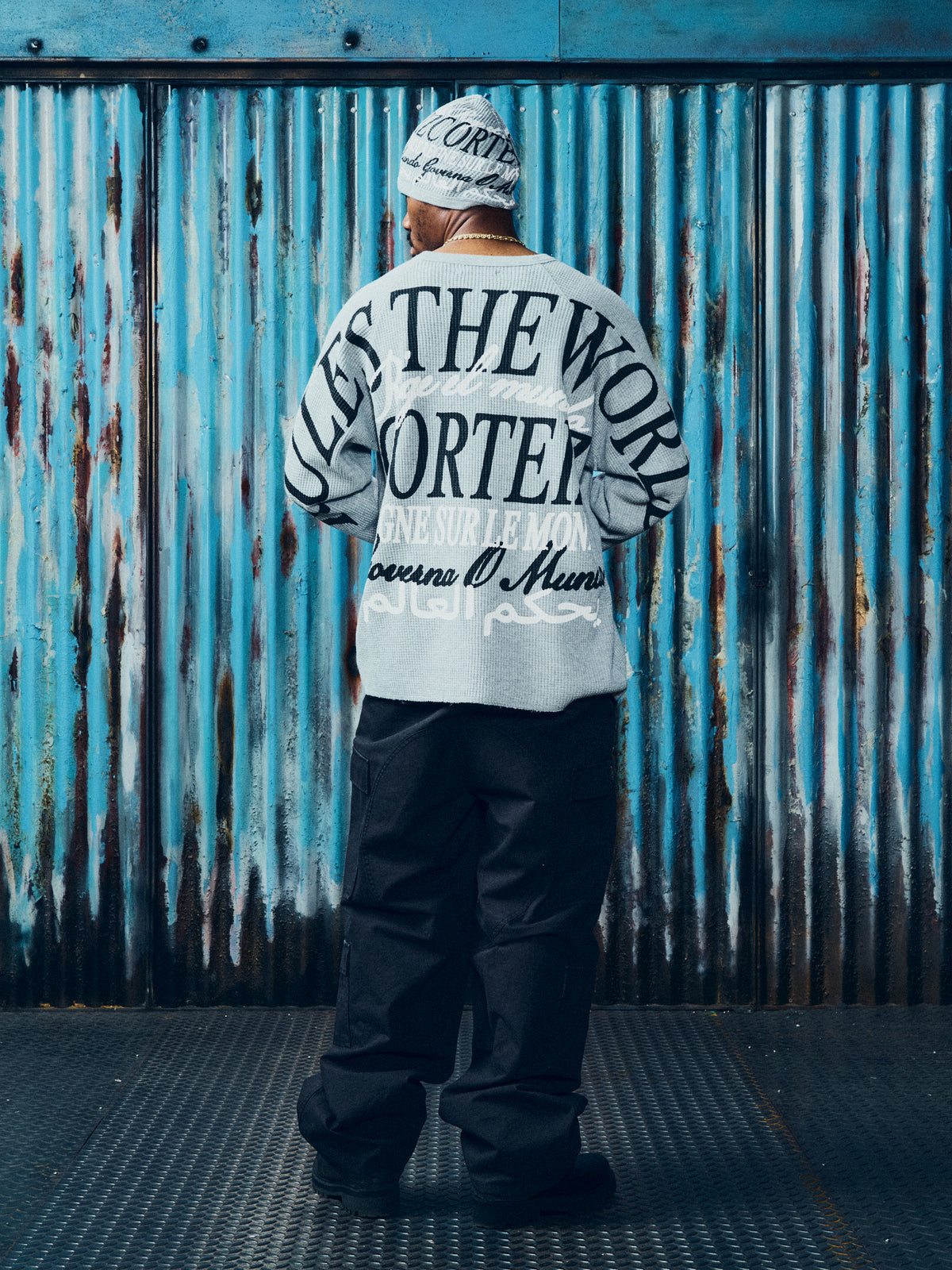 WORLDWIDE WAFFLE THERMAL [HEATHER GREY]
