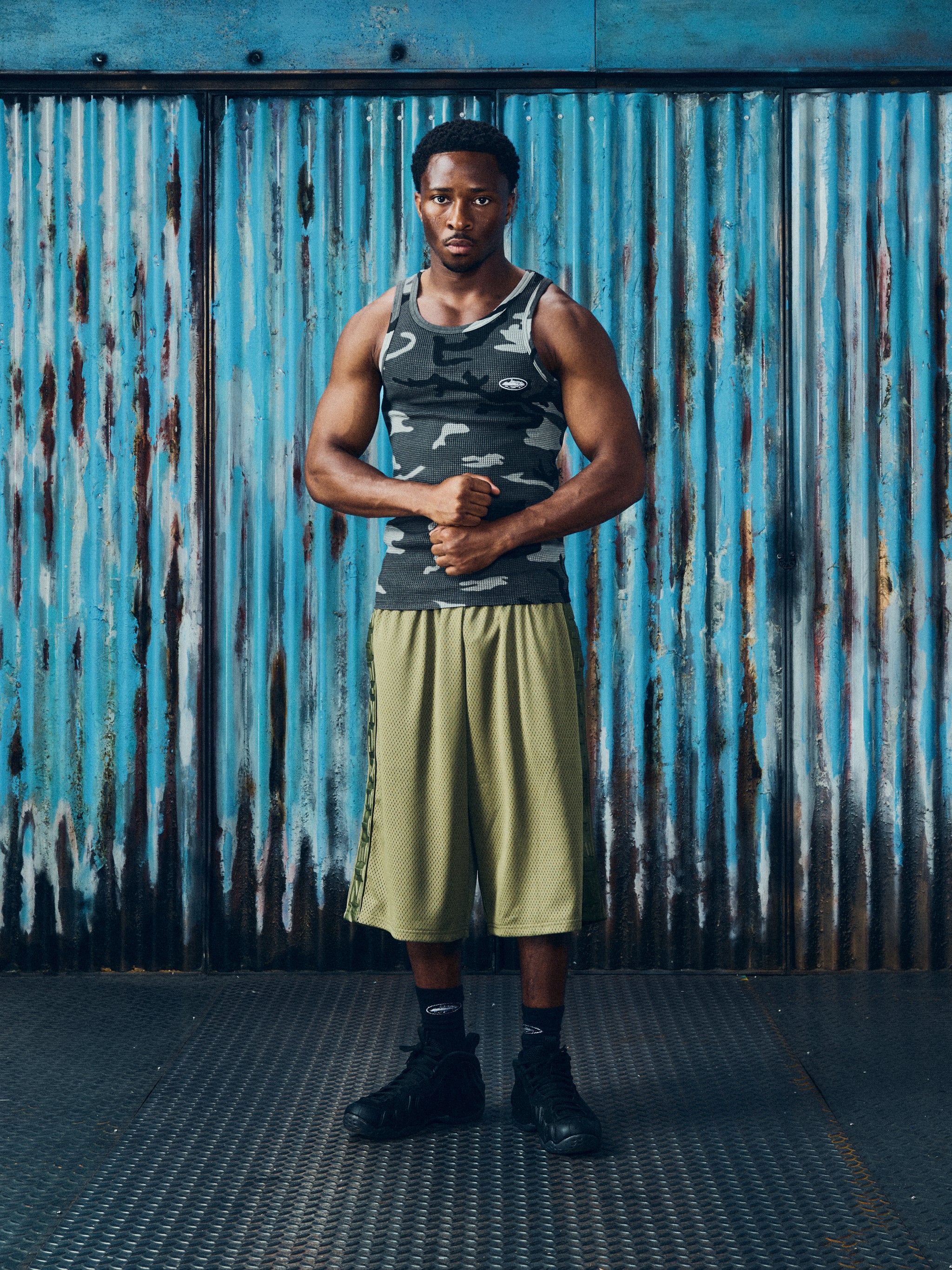 DEM PRO MESH SHORT [OLIVE]