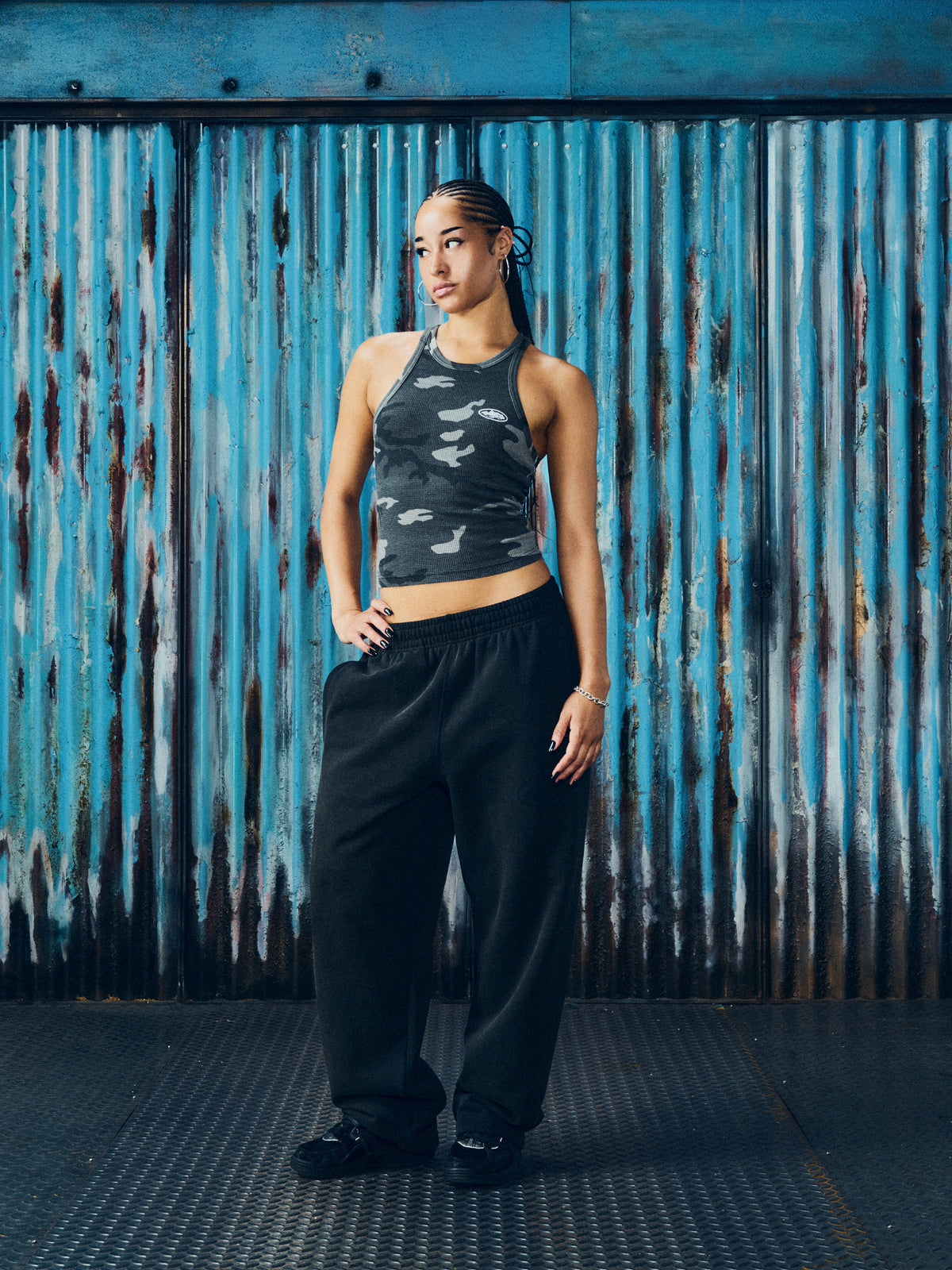 WOMENS CLASSIC TANK TOP [BLACK CAMO]