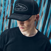 ISLAND OUTLINE TRUCKER HAT [BLACK]