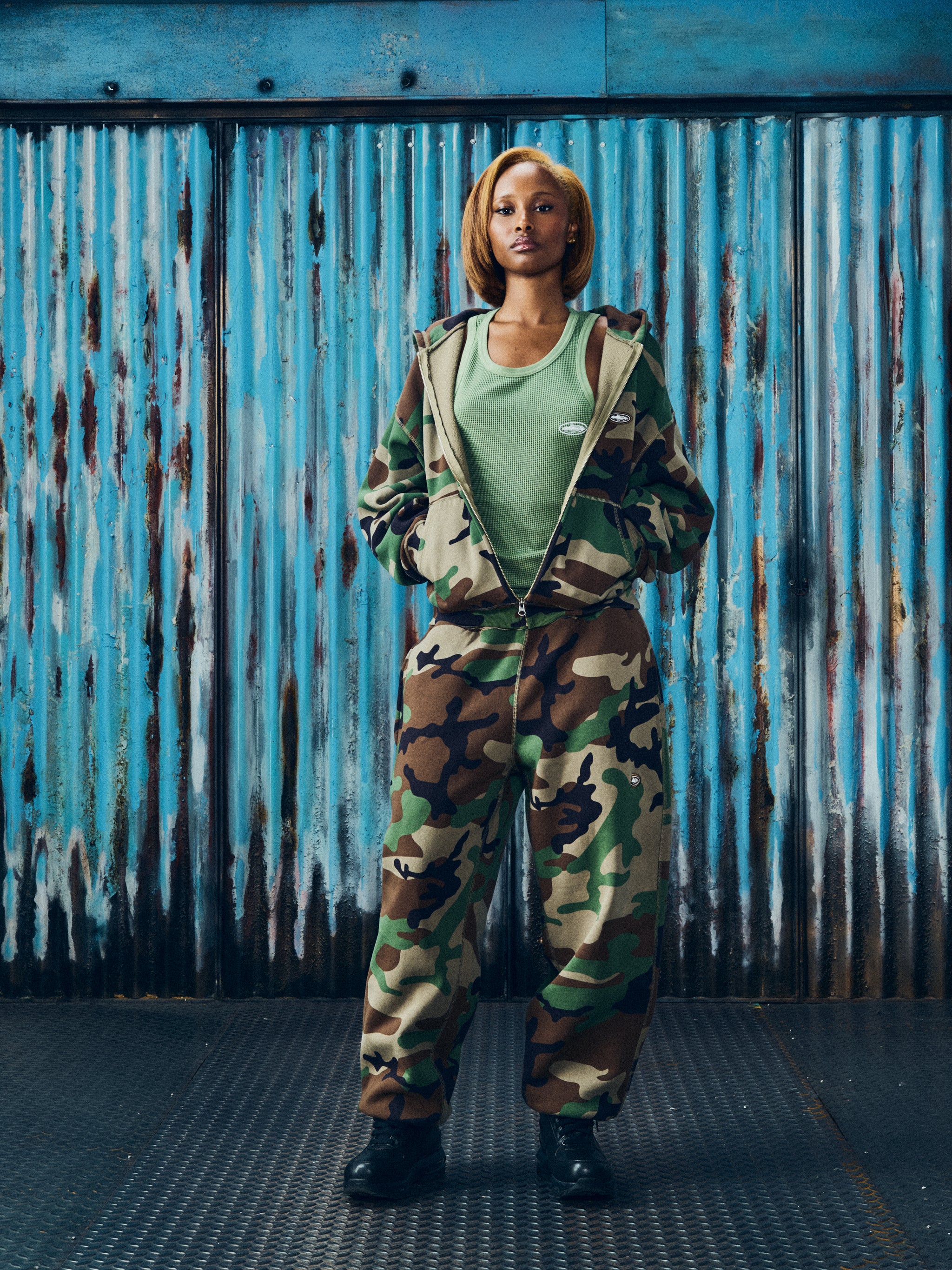 MINI ISLAND HOODIE TRACKSUIT [WOODLAND CAMO]