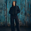 QUILTED EXCHANGE BOMBER [BLACK]