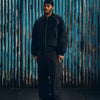 QUILTED EXCHANGE BOMBER [BLACK]