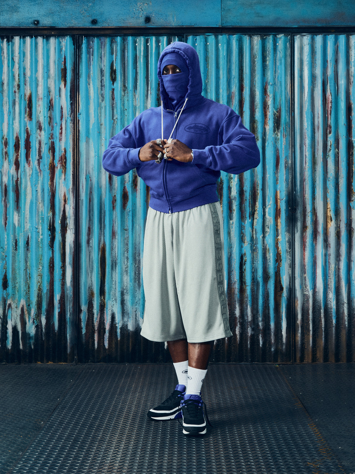 ISLAND KNOCKOUT ZIP HOODIE [INDIGO BLUE]