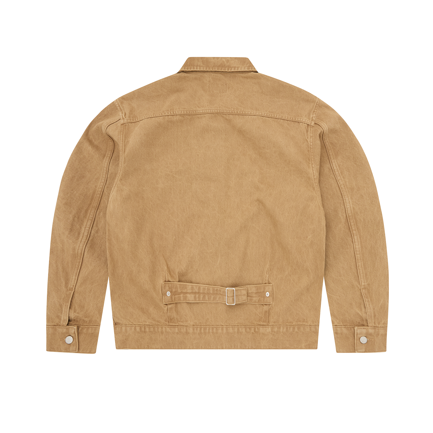 CREST CHAINSTITCH DENIM JACKET [TAN]