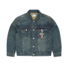 CROSS-STITCH DENIM JACKET [WASHED INDIGO]