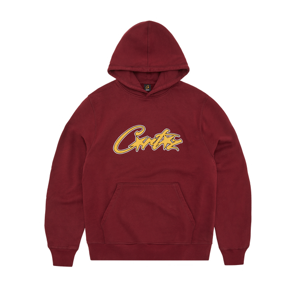 SATIN APPLIQUE ALLSTARZ HOODIE [MAROON] – CRTZRTW