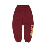 SATIN APPLIQUE ALLSTARZ JOGGERS [MAROON]