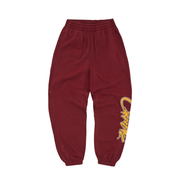 SATIN APPLIQUE ALLSTARZ JOGGERS [MAROON]