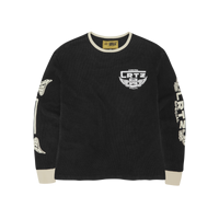 GASOLINA WAFFLE LONGSLEEVE [BLACK]