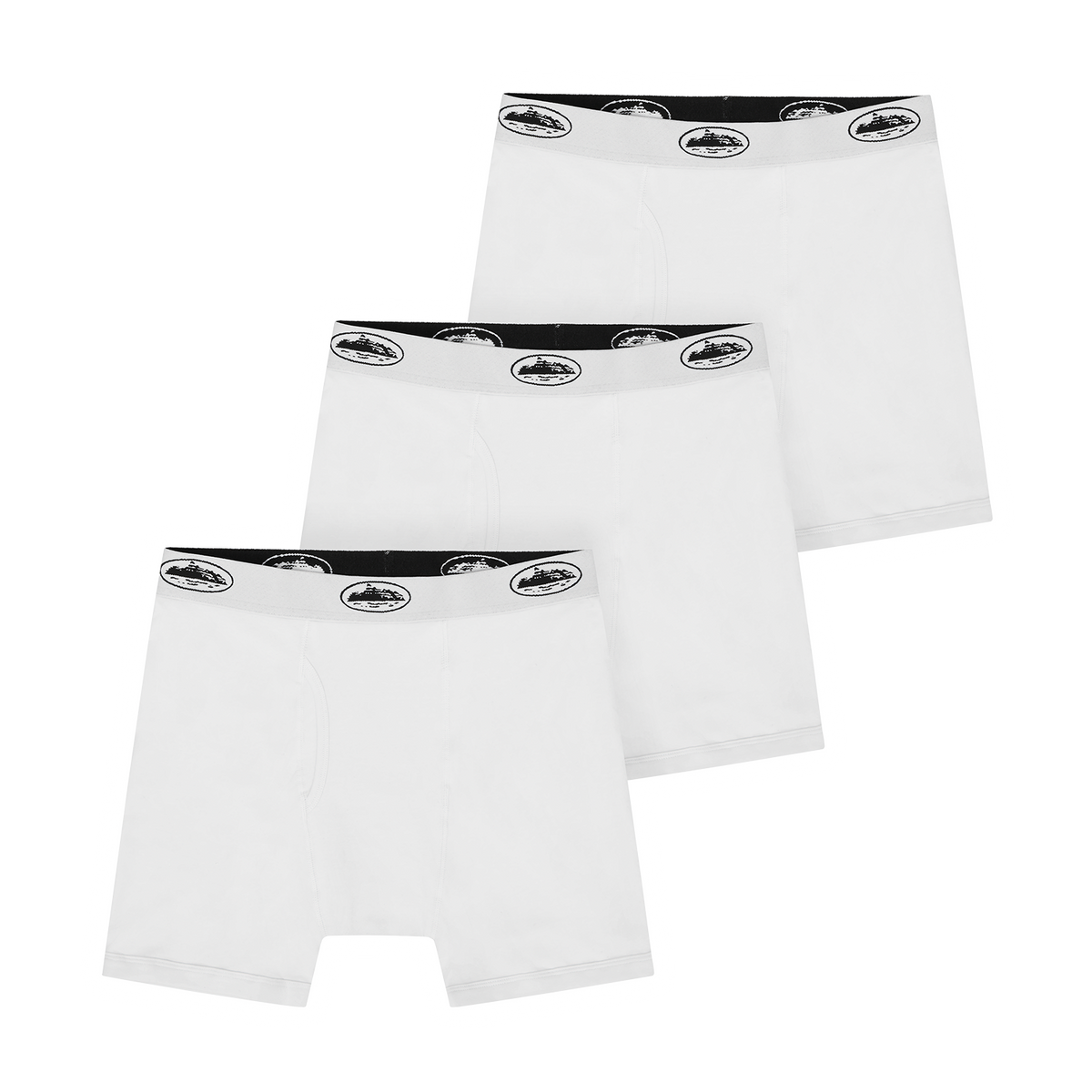 WHITE ALCATRAZ BOXERS [3 PACK]