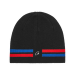 VVS KNIT BEANIE [BLACK, RED & BLUE]