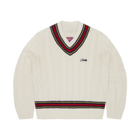 WIMBLEDON KNIT SWEATER [WHITE]