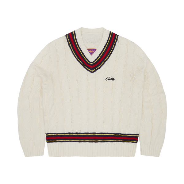 WIMBLEDON KNIT SWEATER [WHITE]