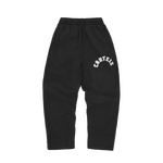 COLLY ARCH OPEN HEM PANTS [BLACK]