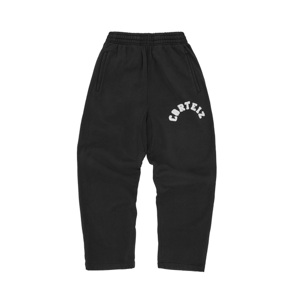 COLLY ARCH OPEN HEM PANTS [BLACK]