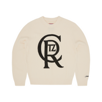 CREST KNIT SWEATER [OFF WHITE]